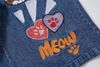 WES®️| QUẦN SHORT DENIM THÊU HOẠT HÌNH CAT DÁNG RỘNG UNISEX 6227