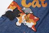 WES®️| QUẦN SHORT DENIM THÊU HOẠT HÌNH CAT DÁNG RỘNG UNISEX 6227