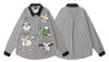 WES®️| ÁO SƠ MI DÀI TAY THÊU HỌA TIẾT HOẠT HÌNH UNISEX YH1132