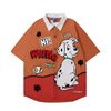 WES®️| ÁO SƠ MI NGẮN TAY THÊU HỌA TIẾT HOẠT HÌNH UNISEX YH700