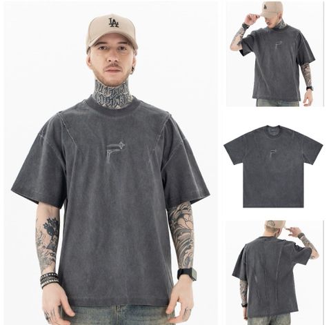 FG®️| ÁO THUN CỔ TRÒN NGẮN TAY IN HÌNH LOGO OVERSIZE FG F036