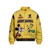 WES®️| ÁO KHOÁC BOMBER VẢI THÔ TRẦN BÔNG HỌA TIẾT THÊU MICKEY VINTAGE UNISEX  W6136