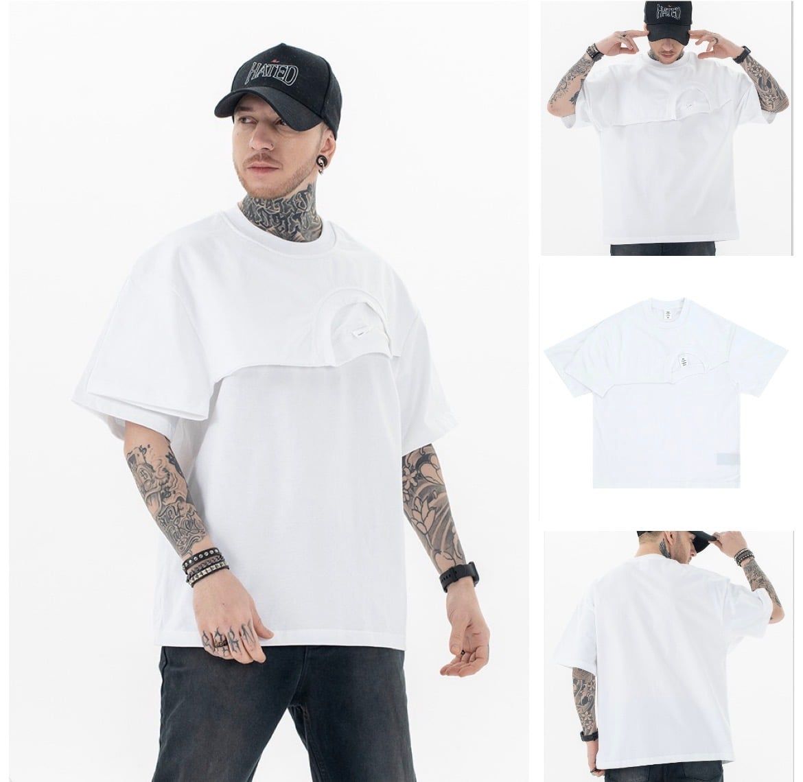 FG®️| ÁO THUN CỔ TRÒN TAY LỠ OVERSIZE FG F091