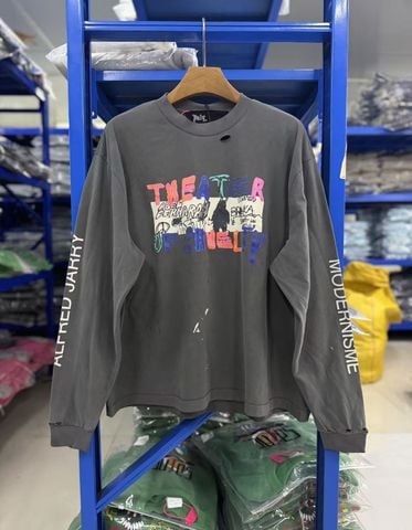 FK®️| ÁO LONG TEE DÀI TAY COTTON LÀM RÁCH IN KTS UNISEX PH3964