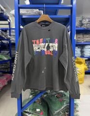 FK®️| ÁO LONG TEE DÀI TAY COTTON LÀM RÁCH IN KTS UNISEX PH3964