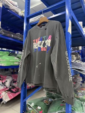 FK®️| ÁO LONG TEE DÀI TAY COTTON LÀM RÁCH IN KTS UNISEX PH3964