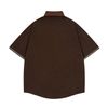 WES®️| ÁO SƠ MI NGẮN TAY THÊU HỌA TIẾT HOẠT HÌNH UNISEX 8001