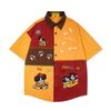WES®️| ÁO SƠ MI NGẮN TAY THÊU HỌA TIẾT HOẠT HÌNH UNISEX 8001