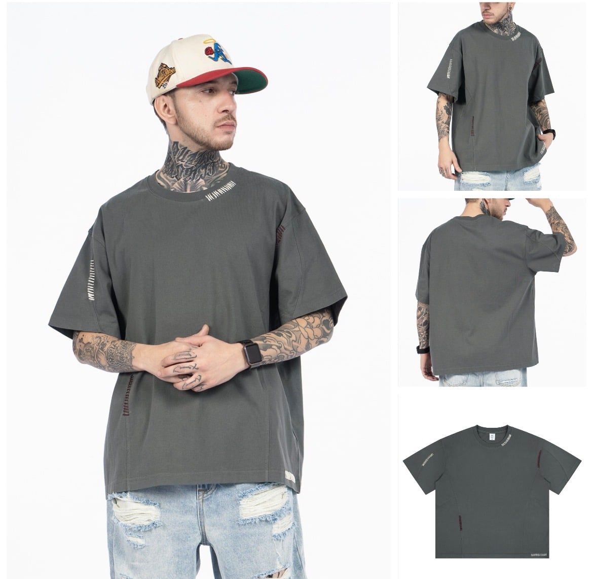 FG®️| ÁO THUN CỔ TRÒN NGẮN TAY BASIC CÁCH ĐIỆU OVERSIZE FG F602