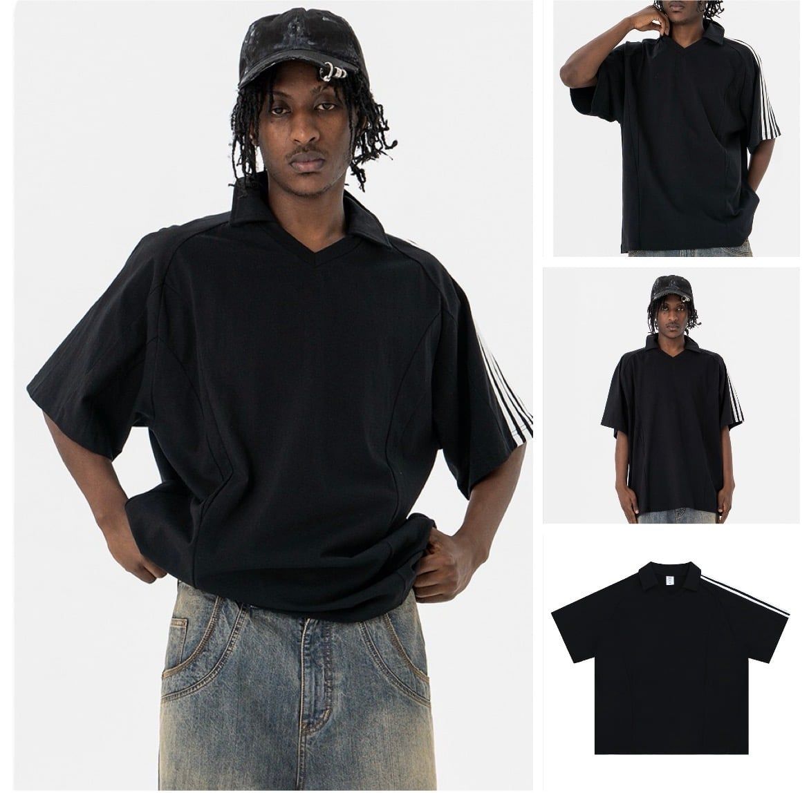 FG®️| ÁO THUN CỔ CHỮ V NGẮN TAY  FG F397