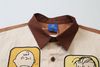 WES®️| ÁO SƠ MI NGẮN TAY THÊU HỌA TIẾT HOẠT HÌNH SNOOPY UNISEX YH808