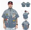 WES®️| ÁO KHOÁC SƠ MI DENIM HỌA TIẾT THÊU RETRO UNISEX WES8036