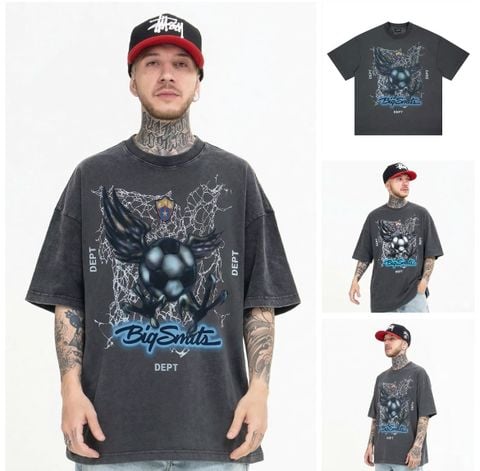 FG®️| ÁO THUN CỔ TRÒN NGẮN TAY IN HÌNH CÁCH ĐIỆU OVERSIZE FG E587