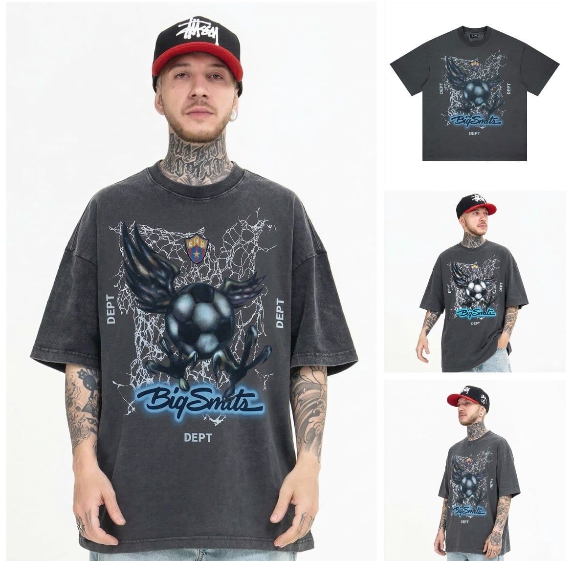 FG®️| ÁO THUN CỔ TRÒN NGẮN TAY IN HÌNH CÁCH ĐIỆU OVERSIZE FG E587