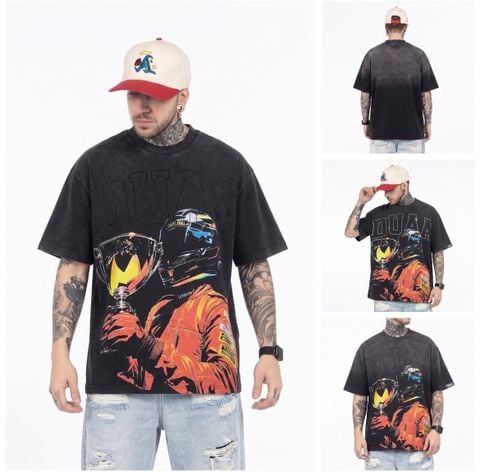 FK®️| ÁO THUN NGẮN TAY CỔ TRÒN COTTON IN HÌNH KTS  ĐÍNH ĐÁ FK03