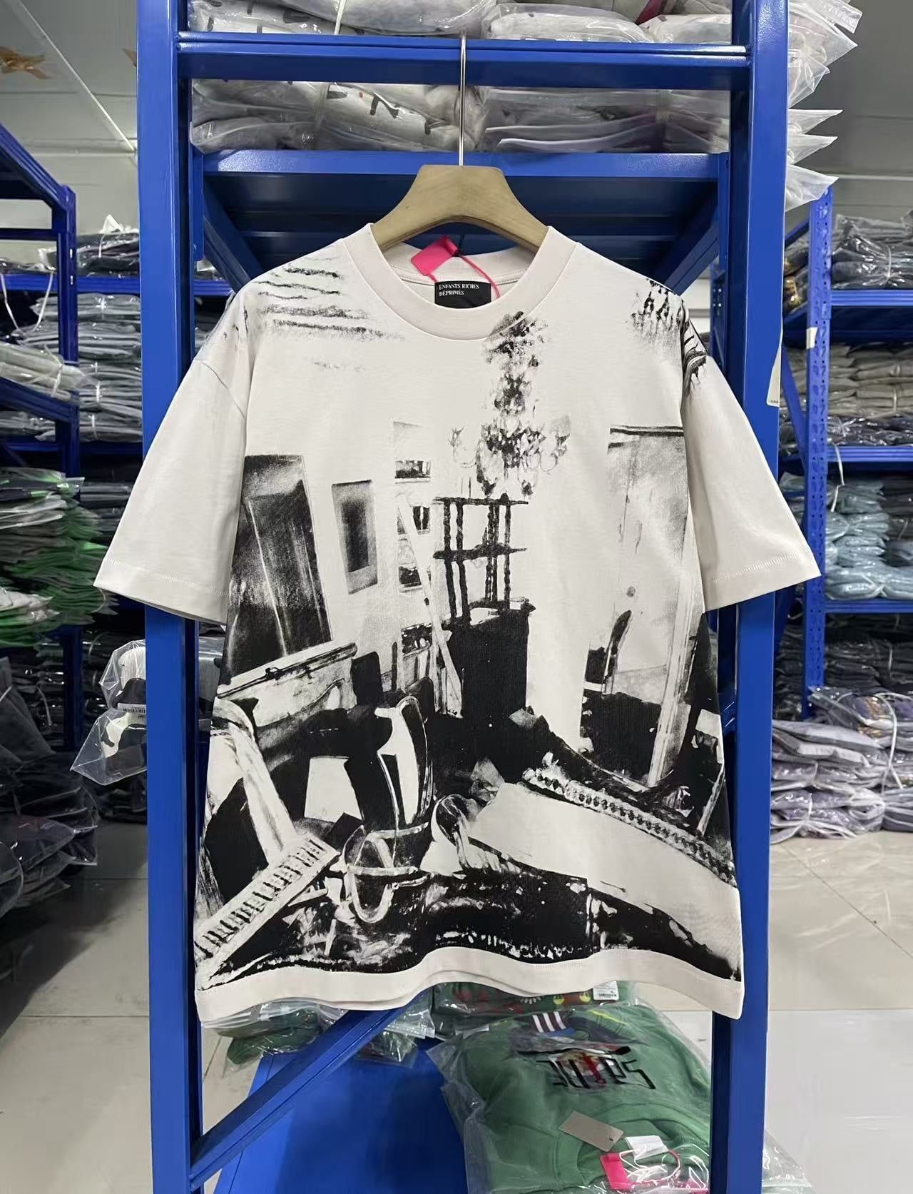 FK®️| ÁO THUN NGẮN TAY CỔ TRÒN COTTON IN HÌNH KTS E3705
