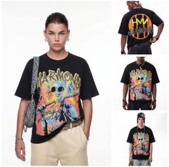 FK®️| ÁO THUN NGẮN TAY CỔ TRÒN COTTON IN HÌNH KTS ĐÍNH ĐÁ FK43