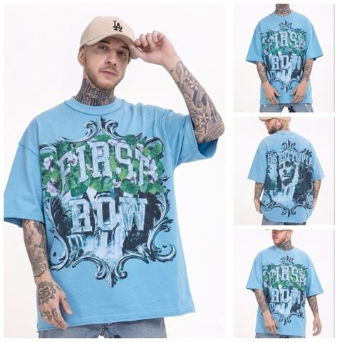 FK®️| ÁO THUN NGẮN TAY CỔ TRÒN COTTON IN HÌNH KTS ĐÍNH ĐÁ FK49