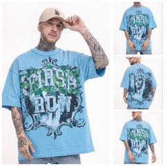 FK®️| ÁO THUN NGẮN TAY CỔ TRÒN COTTON IN HÌNH KTS ĐÍNH ĐÁ FK49