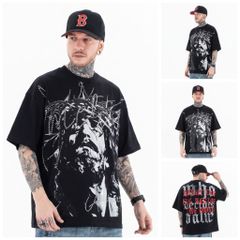 FK®️| ÁO THUN NGẮN TAY CỔ TRÒN COTTON IN HÌNH KTS ĐÍNH ĐÁ FK44