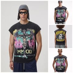FK®️| ÁO THUN NGẮN TAY CỔ TRÒN COTTON IN HÌNH KTS ĐÍNH ĐÁ FK48