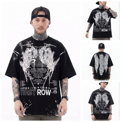 FK®️| ÁO THUN NGẮN TAY CỔ TRÒN COTTON IN HÌNH KTS ĐÍNH ĐÁ FK51
