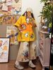 WES®️| ÁO SƠ MI NGẮN TAY THÊU HỌA TIẾT HOẠT HÌNH SHINCHAN UNISEX 5241