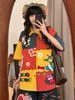 WES®️| ÁO SƠ MI NGẮN TAY THÊU HỌA TIẾT HOẠT HÌNH SHINCHAN UNISEX YH989