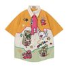 WES®️| ÁO SƠ MI NGẮN TAY THÊU HỌA TIẾT HOẠT HÌNH SHINCHAN UNISEX 5242