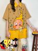 WES®️| ÁO SƠ MI NGẮN TAY THÊU HỌA TIẾT HOẠT HÌNH UNISEX 5227