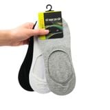Combo 3 Đôi Tất Giày Lười Nam Cotton, Kháng Khuẩn-Khử Mùi, Chống Tuột Gót Bizmen