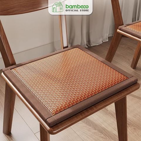 Đệm ngồi chống nóng thoáng khí BAMBOOO ECO  hình vuông chống trơn trượt mềm mại