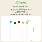 Tăm xiên tre đa năng BAMBOOO ECO trang trí cocktail, hoa quả