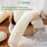 Bông tắm xơ mướp BAMBOOO ECO tự nhiên, tẩy da chết, massage linh hoạt