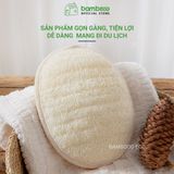 Bông tắm xơ mướp BAMBOOO ECO tự nhiên, tẩy da chết, massage linh hoạt