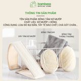 Bông tắm xơ mướp BAMBOOO ECO tự nhiên, tẩy da chết, massage linh hoạt