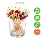 Tăm xiên tre đa năng BAMBOOO ECO trang trí cocktail, hoa quả