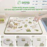 Thảm mặt bếp BAMBOOO ECO thấm hút nhanh, chống trượt dễ lau chùi