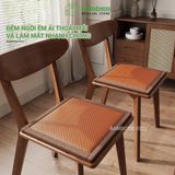 Đệm ngồi chống nóng thoáng khí BAMBOOO ECO  hình vuông chống trơn trượt mềm mại