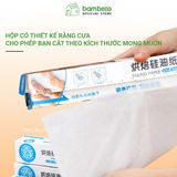 Giấy nến nướng chống dính - chịu nhiệt 220°c BAMBOOO ECO không mùi, chống thấm dầu, hộp có răng cưa