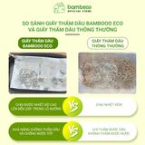 Giấy nến nướng chống dính - chịu nhiệt 220°c BAMBOOO ECO không mùi, chống thấm dầu, hộp có răng cưa