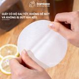 Giấy nến chống tràn 360° túi 500 tờ BAMBOOO ECO dùng cho ly nhựa 1 lần đựng cafe, trà sữa , chè