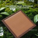 Đệm ngồi chống nóng thoáng khí BAMBOOO ECO  hình vuông chống trơn trượt mềm mại