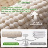 Thảm nhung phòng tắm BAMBOOO ECO – siêu thấm hút, đế cao su chống trượt, nhanh khô