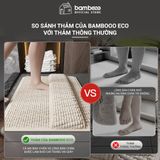 Thảm Khô Nhanh Không Cần Cúi BAMBOOO ECO  Thảm Lau Chân Cho Người Già & Mẹ Bầu