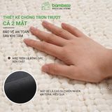 Thảm nhung phòng tắm BAMBOOO ECO – siêu thấm hút, đế cao su chống trượt, nhanh khô