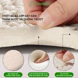 Thảm Khô Nhanh Không Cần Cúi BAMBOOO ECO  Thảm Lau Chân Cho Người Già & Mẹ Bầu