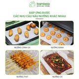 Giấy nến nướng chống dính - chịu nhiệt 220°c BAMBOOO ECO không mùi, chống thấm dầu, hộp có răng cưa