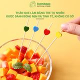 Tăm xiên tre đa năng BAMBOOO ECO trang trí cocktail, hoa quả