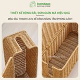 Hộp đựng dây điện giả mây, hộp che ổ cắm, quản lý dây sạc bàn làm việc, kệ tivi – BAMBOOO ECO